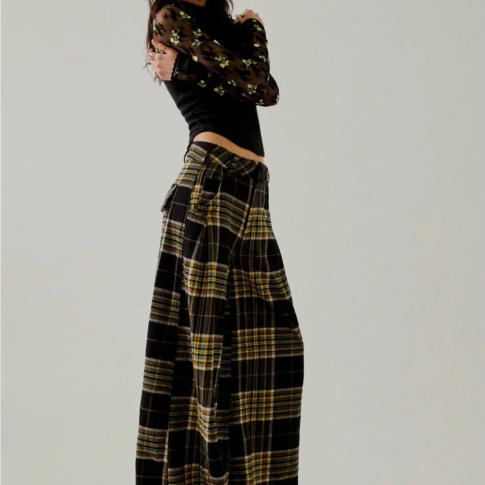 Free People Out of Touch Super Wide Leg Pants EUC Size 2 - Picture 9 of 11